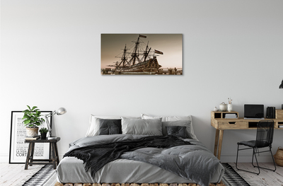 Canvas képek A hajó a régi ég tenger