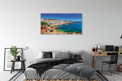 Canvas képek Spanyolország strand város parton