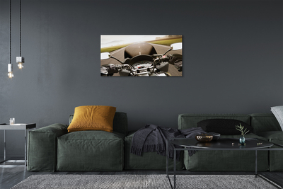 Canvas képek Motorkerékpár út ég tetején