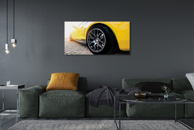 Canvas képek sárga autó