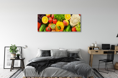 Canvas képek Karfiol Kiwi uborka