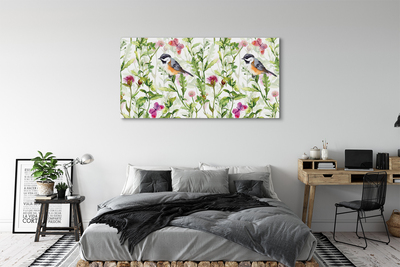 Canvas képek Festett madár a fűben