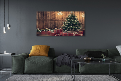 Canvas képek Ajándékok karácsonyfa díszítés táblák