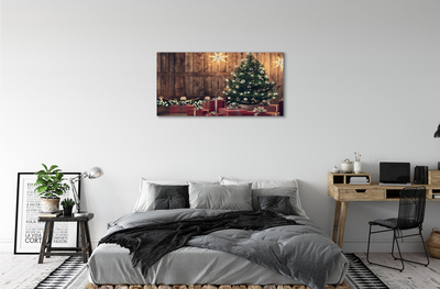 Canvas képek Ajándékok karácsonyfa díszítés táblák