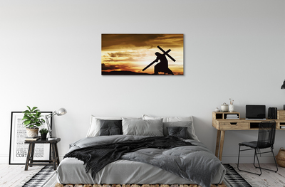 Canvas képek Jézus kereszt naplemente