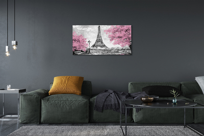 Canvas képek Paris tavaszi fák