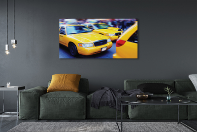 Canvas képek Sárga taxi Város