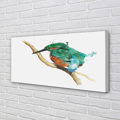 Canvas képek Színes festett papagáj