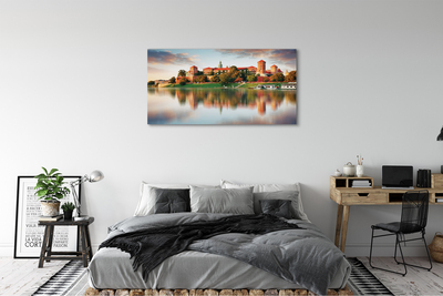 Canvas képek Krakow vár folyó