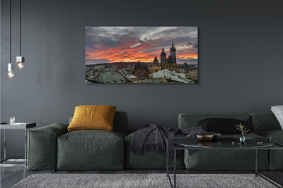 Canvas képek Krakow Sunset panoráma
