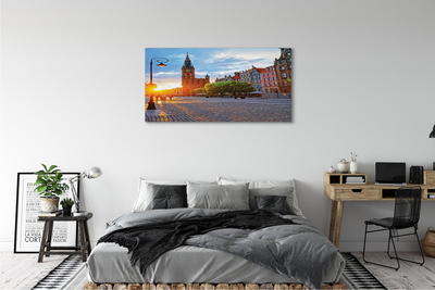 Canvas képek Gdańsk óvárosának napkelte