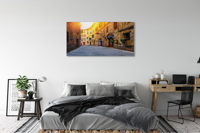 Canvas képek Olaszország Street épületek
