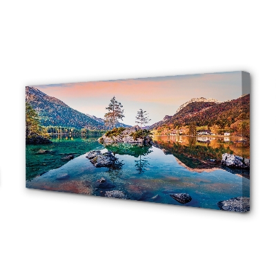 Canvas képek Németország Alpok ősz Hegyi tó