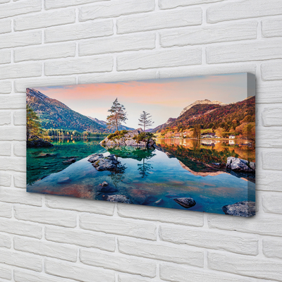 Canvas képek Németország Alpok ősz Hegyi tó