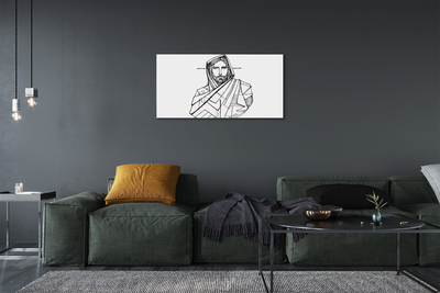 Canvas képek Jézus rajz