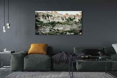 Canvas képek Spanyolország hegység város fák