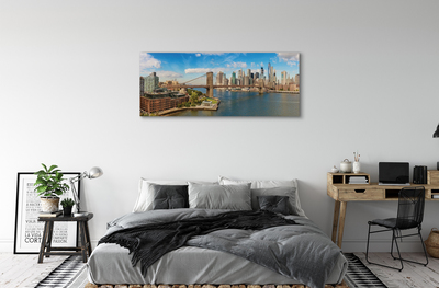 Canvas képek Bridge panoráma felhőkarcolók