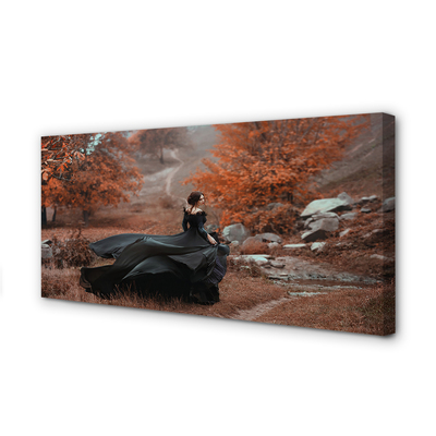 Canvas képek Női őszi hegyek