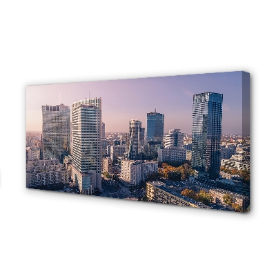 Canvas képek Varsó felhőkarcolók panoráma