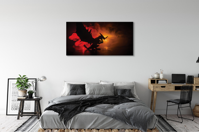 Canvas képek Fekete sárkány felhők