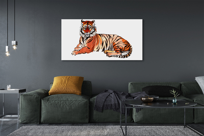 Canvas képek festett tigris