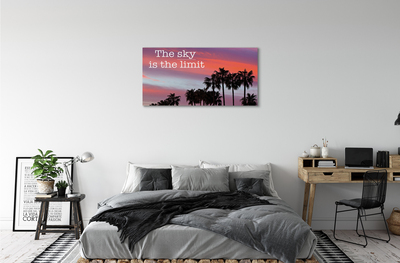Canvas képek Palm naplemente
