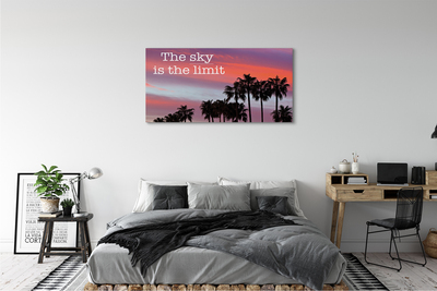 Canvas képek Palm naplemente