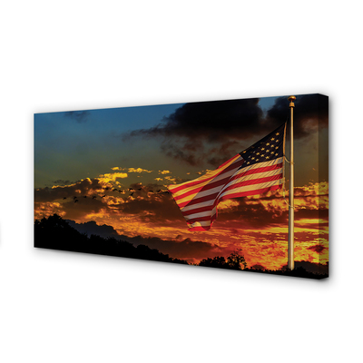 Canvas képek Flag Egyesült Államok