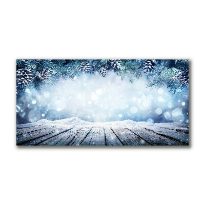 Canvas képek Téli. A hó. karácsonyfa