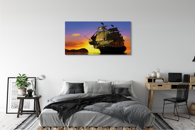 Canvas képek Sky hajó tengeren