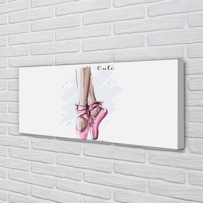 Canvas képek rózsaszín balettcipő