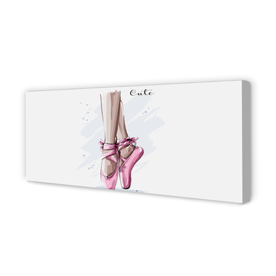 Canvas képek rózsaszín balettcipő