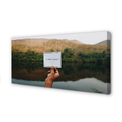 Canvas képek Panorama kézzel betűkkel