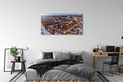 Canvas képek Gdańsk Téli panoráma folyó