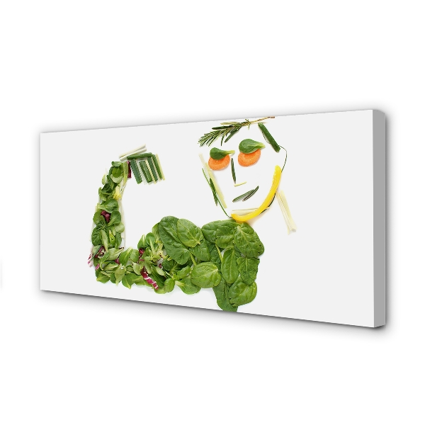 Canvas képek Karakter zöldségekkel