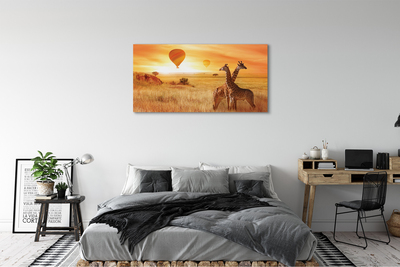 Canvas képek Lufi ég zsiráf