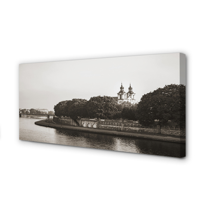 Canvas képek Krakow folyó híd