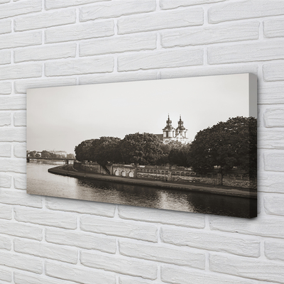 Canvas képek Krakow folyó híd