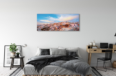 Canvas képek Görögország panoráma városi naplemente