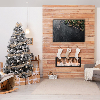 Canvas képek Karácsonyfa fa díszek