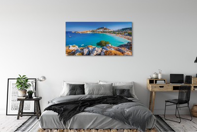Canvas képek Görögország Coast tengerpart panoráma