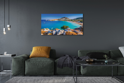 Canvas képek Görögország Coast tengerpart panoráma