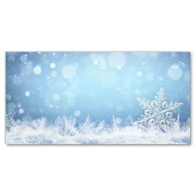 Canvas képek Hópelyhek, tél, hó
