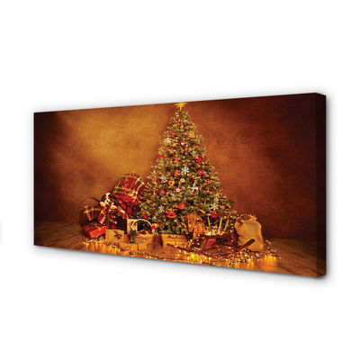 Canvas képek Karácsonyi fények dekoráció ajándékok