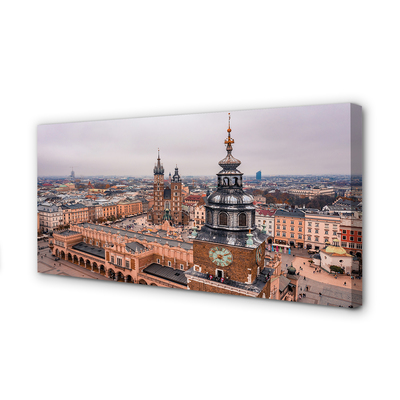 Canvas képek Krakow Panorama téli templomok