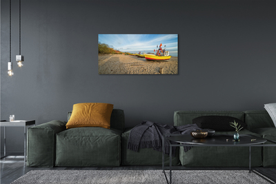 Canvas képek Gdańsk Beach csónak tenger