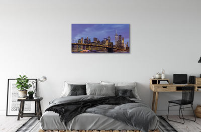 Canvas képek Sunset híd folyó