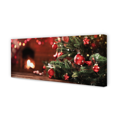 Canvas képek Karácsonyfa baubles fények ajándék
