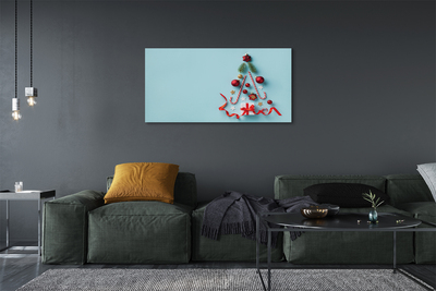 Canvas képek Ajándék baubles édességet díszek