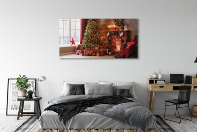 Canvas képek Karácsonyfa díszítés ajándék kandalló